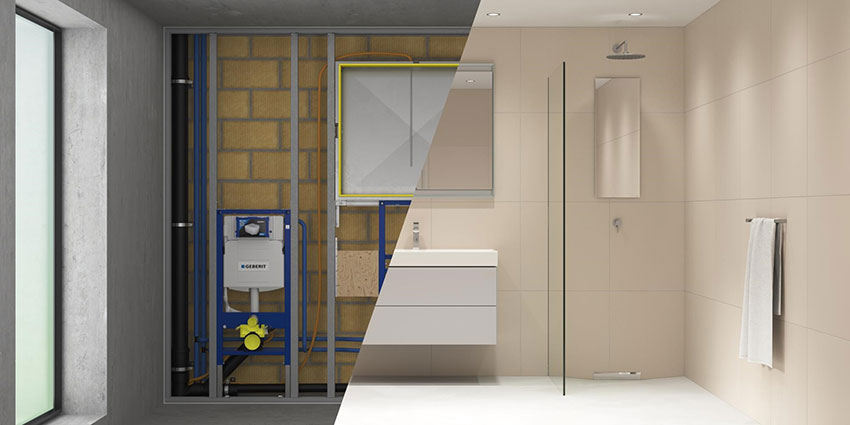 Geberit Wall Mount Systems Maximize Bathroom Space